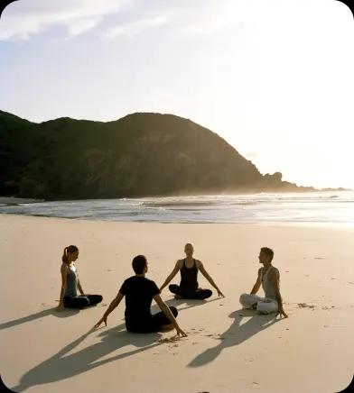 Meditation on Beach